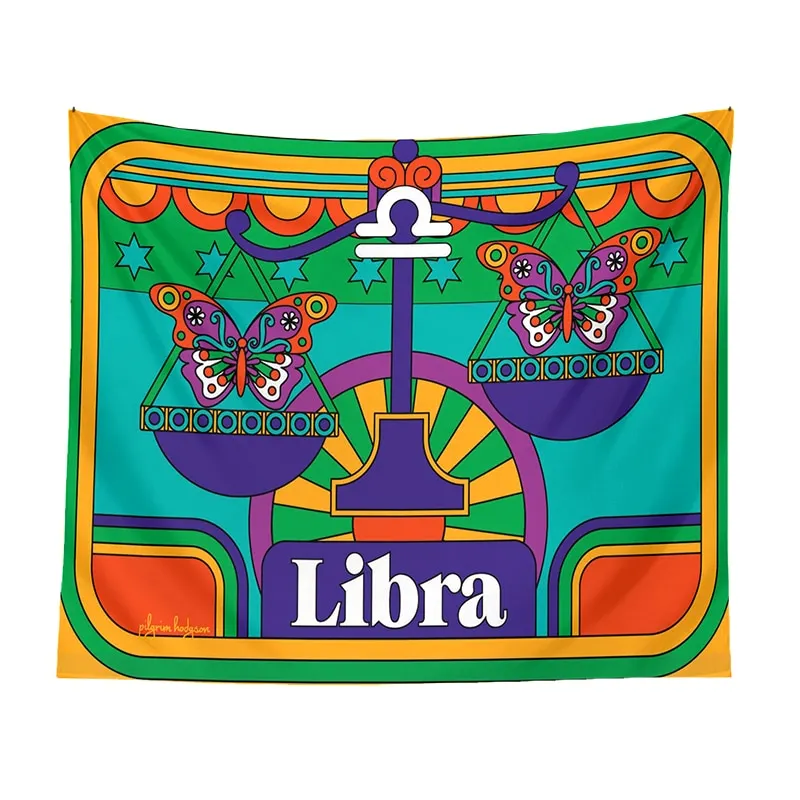 Tarot Astrology Tapestry Wall Hanging Constellation Hippie Decor Trippy Divination Beach Mat Sun Moon Wall Decor Boho INS Print