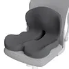 Memory Foam L-Shaped Integrated Seat Cushion with Lumbar Support Sitting Pillow
