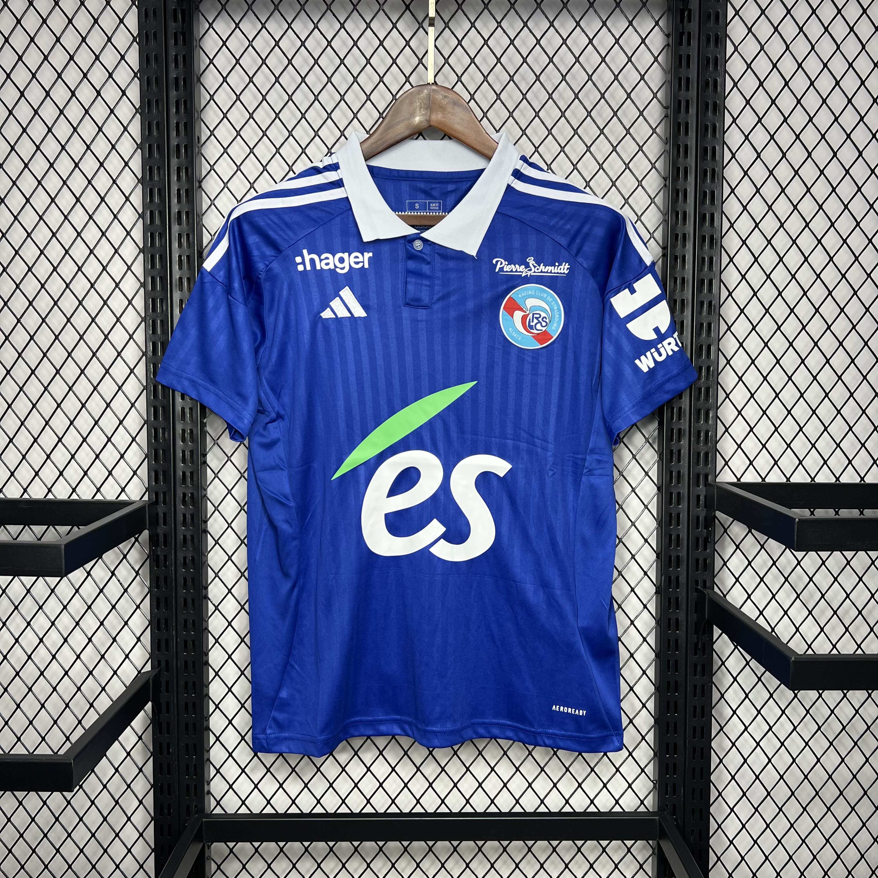 2024-2025 Strasbourg Home Football Shirt 1:1 Thai Quality