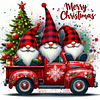 Diamond Painting-DIY Full Round Drill Christmas Gnome(40*40CM)