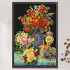 Blooming Flowers-Full Embroidery 2 Strands 14CT Stamped Cross Stitch-55*75CM-Large Size