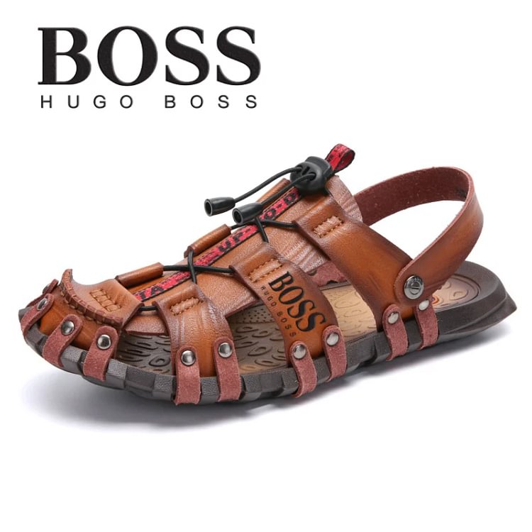 BOSS&reg; 2024 f&eacute;rfi, k&eacute;zzel varrott bőrszand&aacute;l