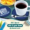 Un ensemble (6pcs) de sous-verres en bois southend football club-diy