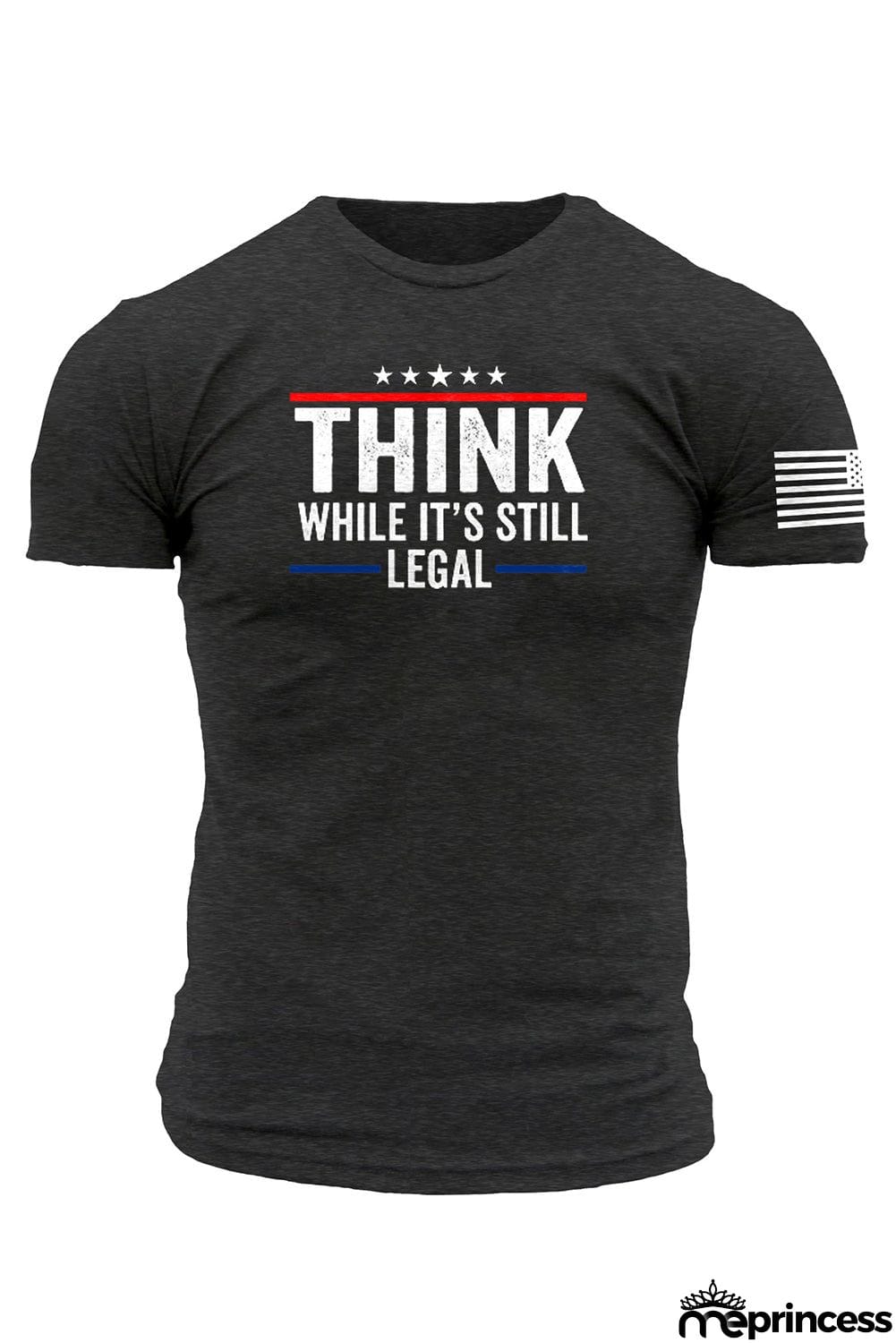 USA Flag Print Men's Tee