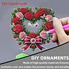 Valentine Day 2D Flat DIY Diamond Art Pendant Diamond Painting Set (Wreath)