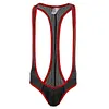 Men's Mesh Jockstrap Leotard Underwear Jumpsuits Wrestling Singlet Bodysuit
