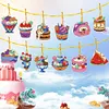 12pcs DIY Crystal Diamond Pendant Kits