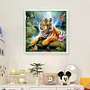 Tiger - 11CT Stamped Cross Stitch - 40*40cm - Animal