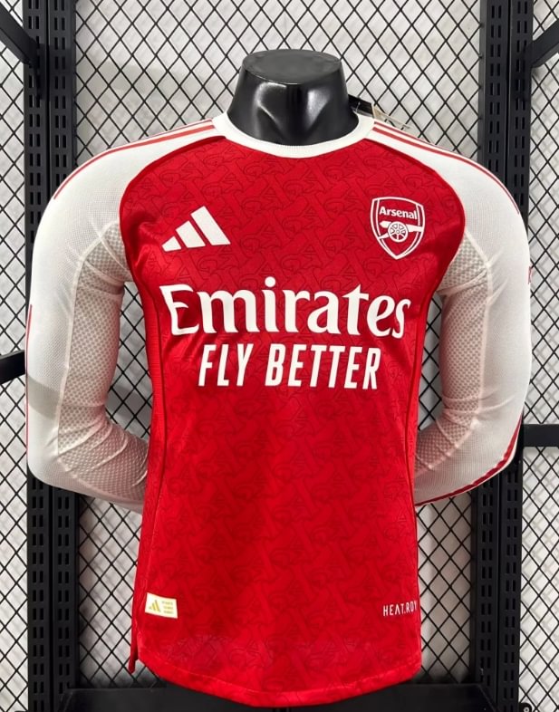 Arsenal Home Long Sleeve Shirt 2025-26 - Player Edition