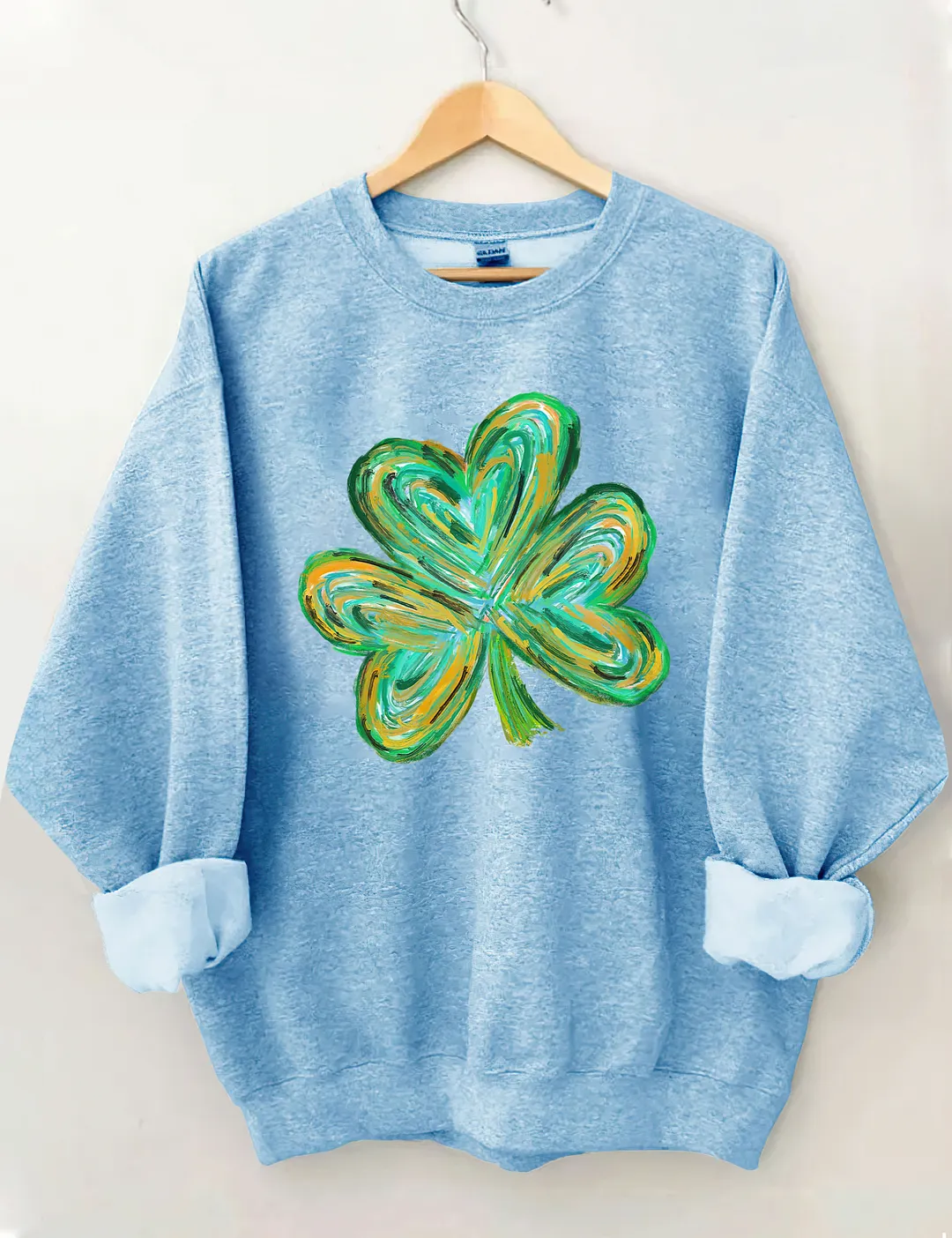 Cute St Patricks Four Leaf Clover Sweatshirt