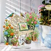 (US Local)Acrylic Special Shaped Garden Lounge Chair Table Top Diamond Painting Ornament