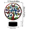 Acrylic Double Sided Butterfly Tree Of Life Diamond Painting LED Night Light Kit