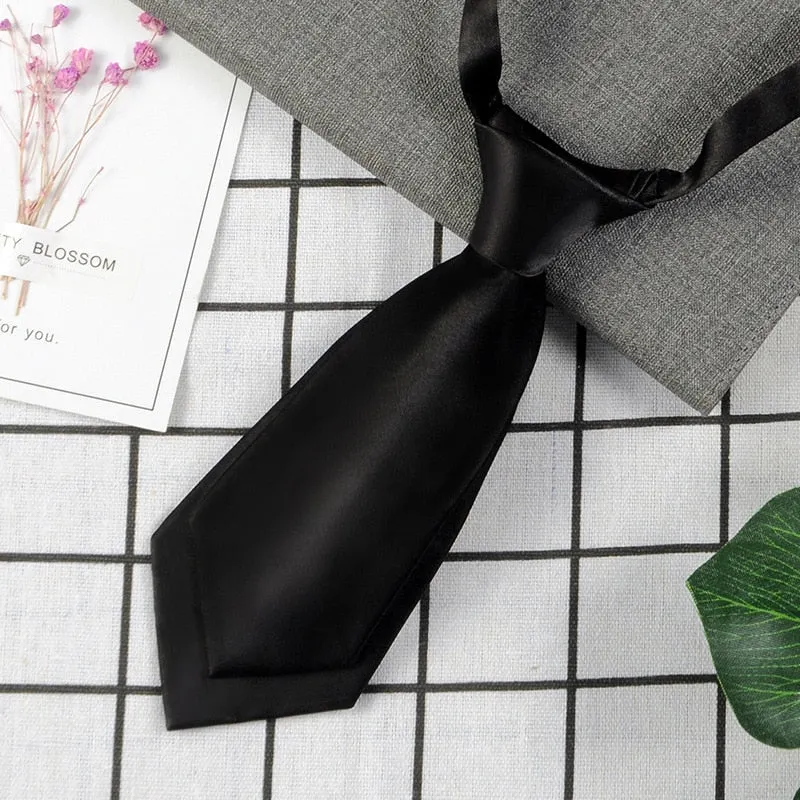 Necktie Polyester Men's Women's Shirts Student School Uniform Career Simple Double Layer Short Small Tie Classic Trendy Gifts