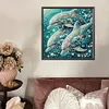 Dolphin-Partial Special Shaped Diamond painting 30*30cm