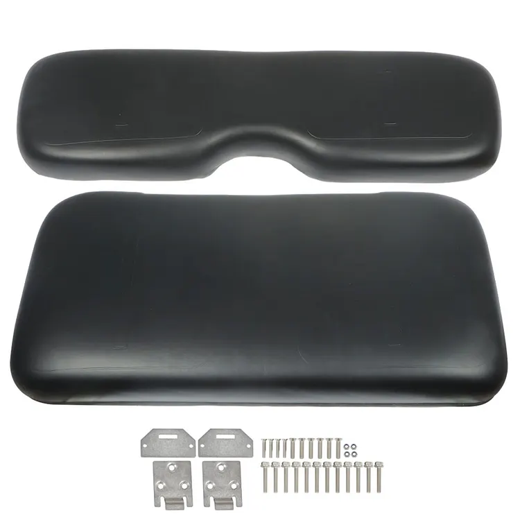 SEBLAFF Black Front Seat Cushion Set Seat Bottom Cushions Seat Back Replacement for RXV 2008-Up Golf Cart
