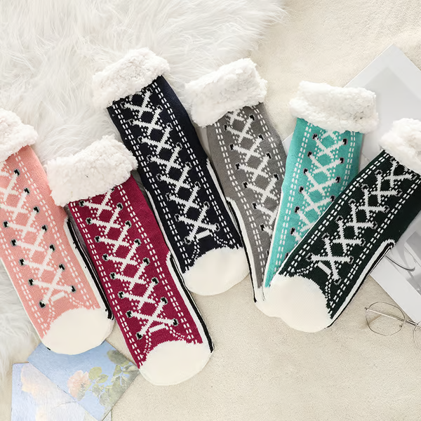 🎄Black Friday 45% OFF-Ultra-thick Cashmere Slipper Home Socks