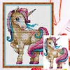 (Small Size)[Brand]Magic Unicorn - 14CT Counted Cross Stitch - 14*17cm - Animal