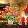 >SALE<2D Flat Flower Vase DIY Diamond Painting Tabletop Ornaments Kit for Home Office