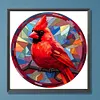 Cardinal Glass Painting-Paint by Numbers Acrylic Painting 40*40CM
