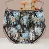 Ice silk breathable thin slightly transparent sexy lace briefs