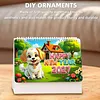 Diamond Painting Country Dog 2027 Paper Calendar Monthly Flip Tabletop Calendar Kit