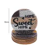 8Pcs/set Diamond Painting Saying Coaster Cup Cushion with Rack Home Decor