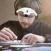 LED Head Magnifier 5 Interchangeable Lenses 1.0X to 3.5X Magnifying Glasses
