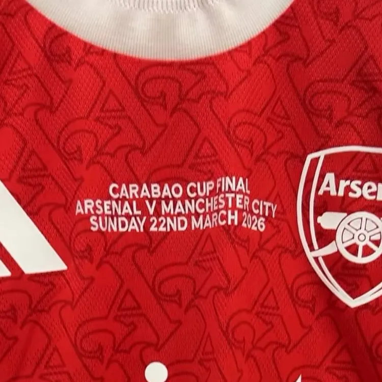 【S~5XL】Arsenal 25/26 Carabao Cup Final Jersey