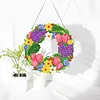 Double-sided Drills DIY Diamond Painting Hanging Flower Wreath Kits