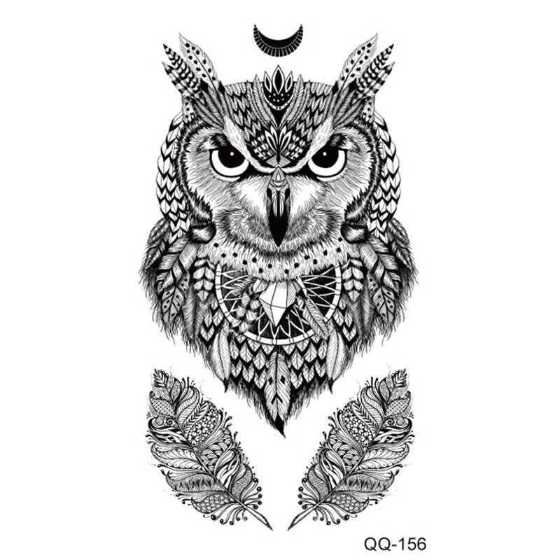 Sdrawing Temporary Tattoo Stickers Butterfly Snake Rose Flower Gun Dark Flash Small Women Body Art Wrist Neck Fake Tattoos Men