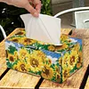 Wooden Colorful Pattern 5D Diamond Painting Tissue Holder Diamond Art Tissue Box