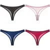 Sexy Transparent Ice Silk Low-Waist Seamless Thong