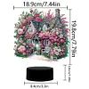 (US Local)Flower House Diamond Painting Night Light 5D DIY Diamond Art Lamp Home Decor