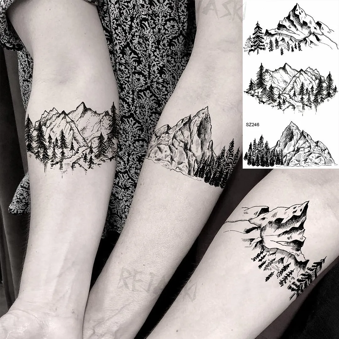 Small Henna Lotus Sexy Back Temporary Tattoos For Women Adult Feather Dandelion Fake Tattoo Body Art Waterproof Tatoos Sticker