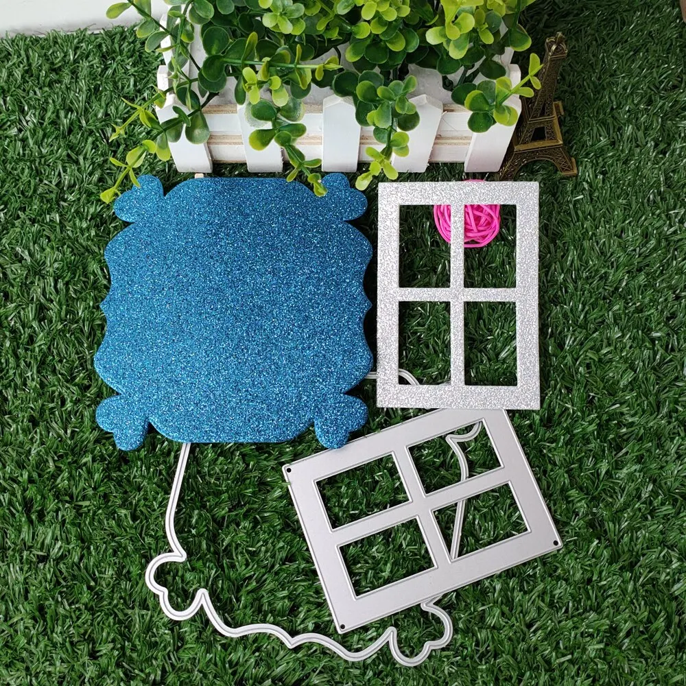 New lantern Metal cutting Die Window frame background DIY scrapbook Decoration process Die-cut Paper Card making New template
