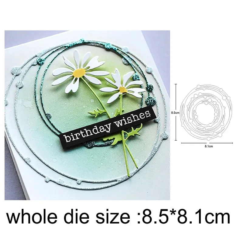 Customized Dies Christmas Wreath Heart Border Metal Cutting Dies Scrapbooking Dies For DIY Craft Paper Card Making Stencils Dies