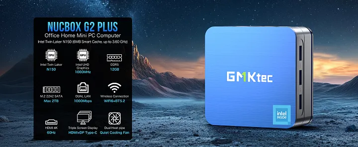 Intel Twin Lake N150 Mini PC--NucBox G2 Plus