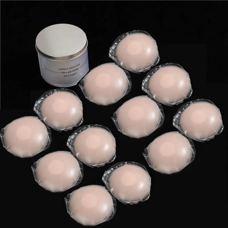 Reusable Women Breast Petals Lift Nipple Cover Invisible Petal Adhesive Strapless Backless Stick on Bra Silicone Breast Stickers