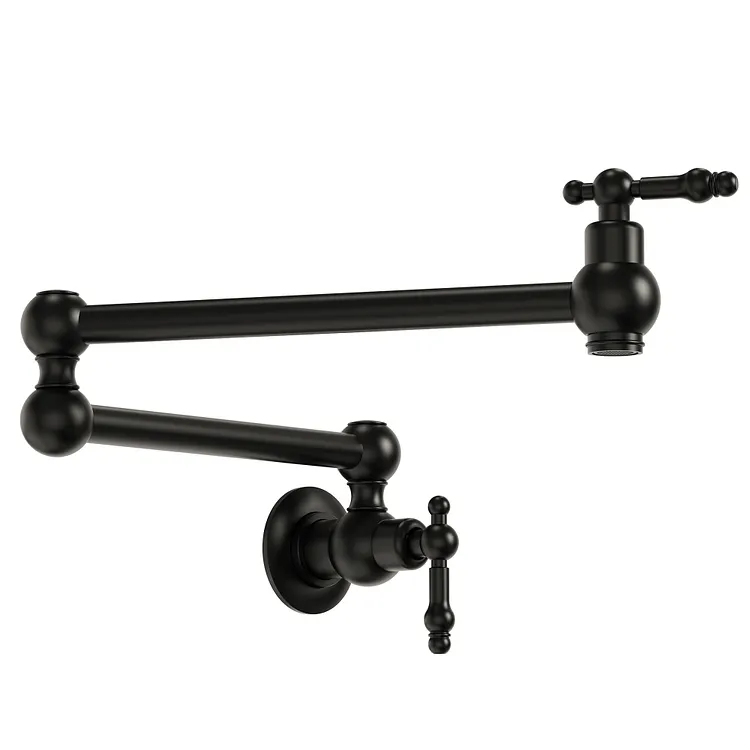 EVERSTEIN Single Cold Water Pot Filler Kitchen Faucet Matte Black SFS-1128-BK