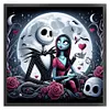 Jack and Sally Under the Moonlight - 11CT Stamped Cross Stitch - 40*40cm