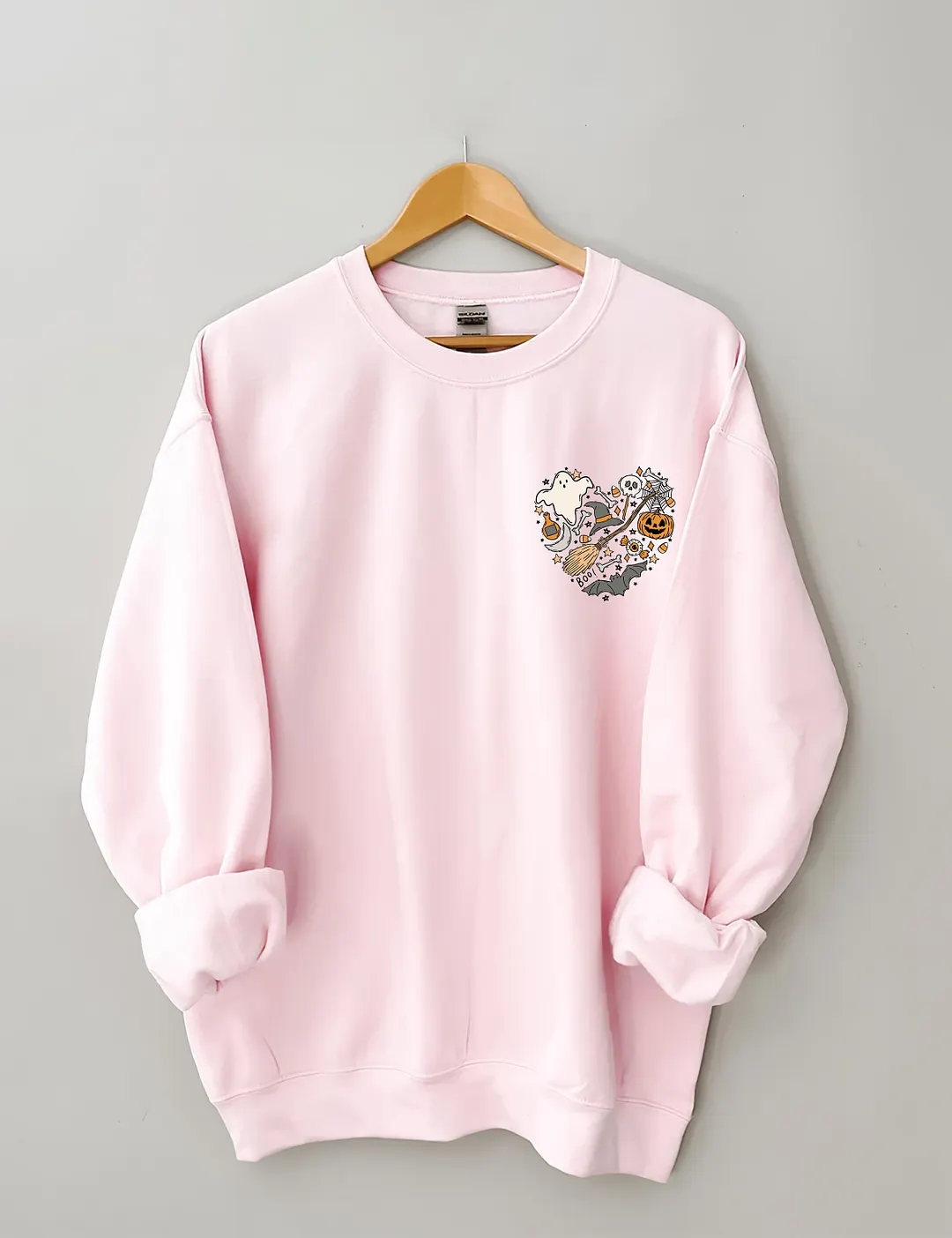 Ghost Outline Spooky Season Sweatshirt