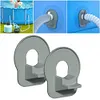 2 Pack Swimming Pool Pipe Holders with Tape Designed Compatible with Intex Pools