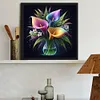 Luminous Flowers-Full Round Diamond Painting