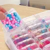 12/24/30pcs Craft Storage Box And Organizer Clear Plastic Bead Organizer Box/Suitable for Jewelry, Crafts, Beads Storage DIY Craft Accessories 