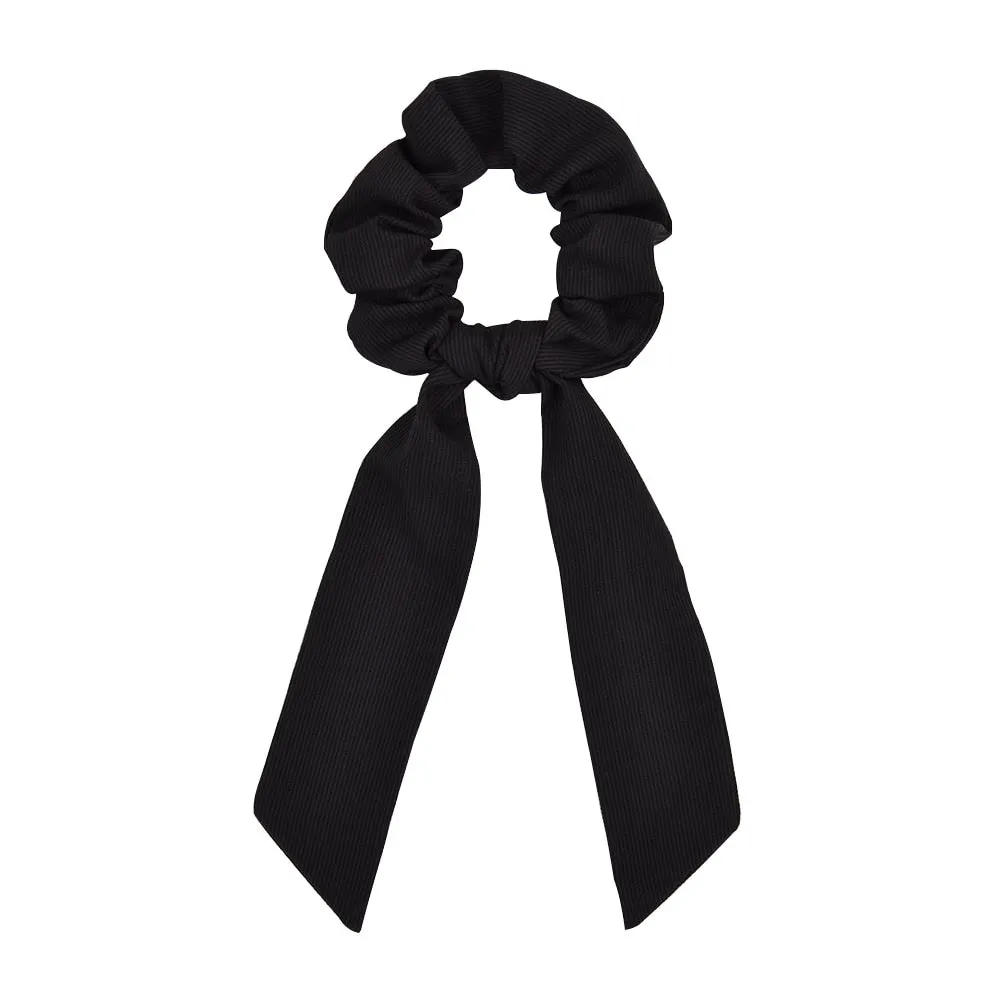 Women Streamers Scrunchies Polka Dot Floral Print Elastic Bow Hair Rope Girls Hair Ties Korean Sweet Hair Accessories Headwear