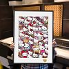 A3 & 4K Size Hello Kitty Family Portrait Decorative Painting - Hello Kitty Decoration Painting - HuangGua Studio