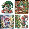(US Local)4Pack Xmas-Special Shaped Diamond Painting Kit(30x30cm)