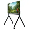 [US Local Warehouse] Universal Rolling Tv Stand for 86-110 Inch Screens Heavy Duty Whiteboard Stands Max Load 485LBS/220kg Smart Board Stand with Lockable Wheels