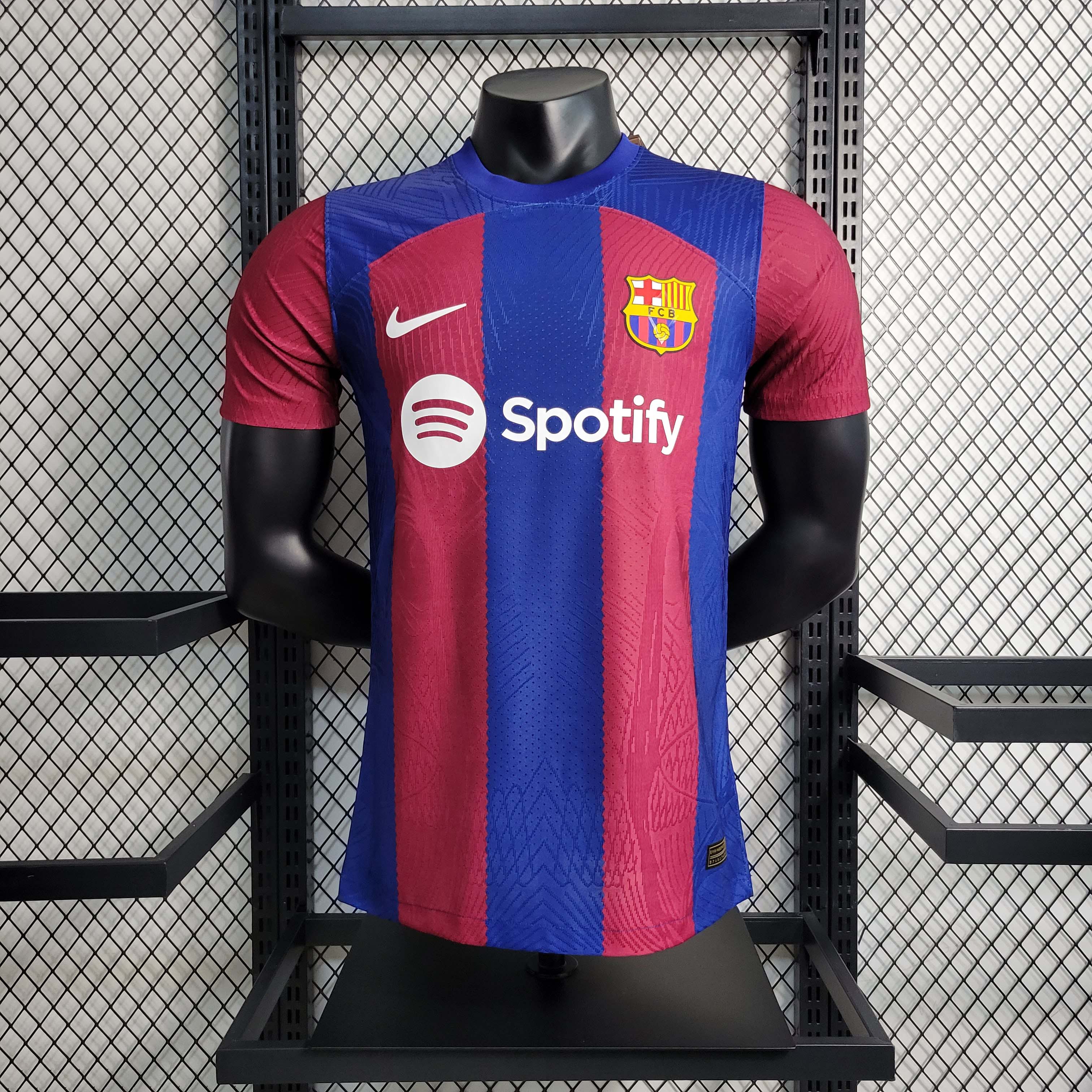 2023-2024 Player Version Barcelona Home Football Shirt 1:1 Thai Quality