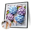 Flowers Wall-Paint By Numbers Acrylic Painting 40*40CM